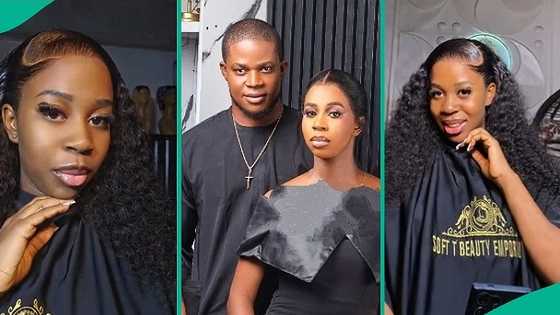 Lady who runs POS business marries customer she met at shop, video shows grand wedding