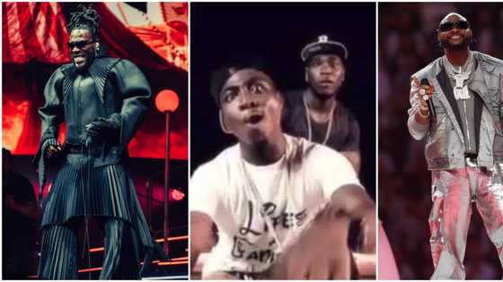 Fans dig up old clip where Burna Boy played video vixen for Davido to back up the ‘new cat’ remark