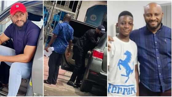 "His family doesn't deserve this": Rare sighting of Yul Edochie at police station after first son's death