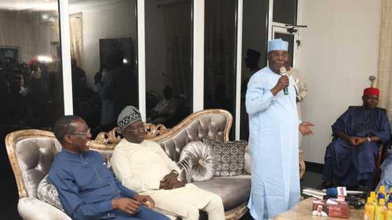 Rikicin PDP: Atiku Abubakar da wani gwamna sun sa labule da Sanatocin jam'iyyar hamayya a Abuja