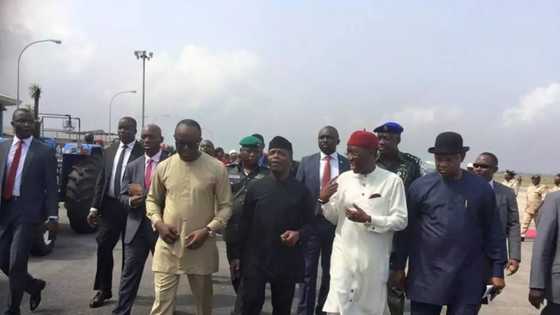 BREAKING: Vice President Yemi Osinbajo storms Delta (Photos)