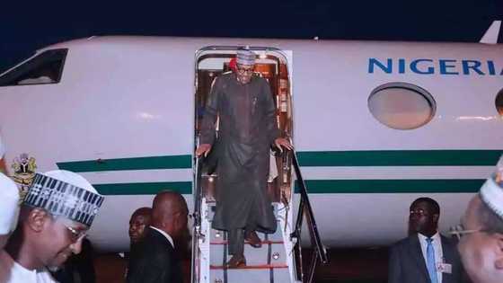 Breaking: Buhari arrives Nigeria after 4-day medical visit to UK