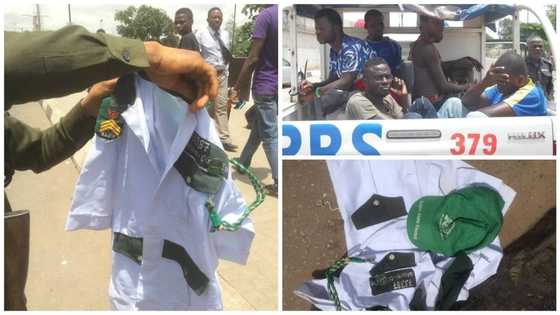 NURTW official stripped off uniform in public, see what happened next (photos)
