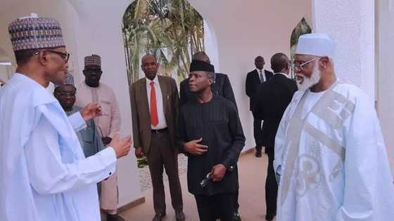 Governor Amosun reveals part of what was discussed as former Nigerian heads of state, presidents meet with Buhari