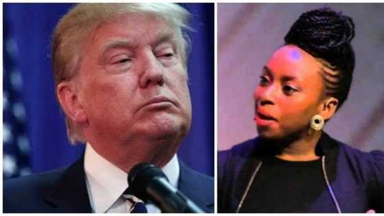 See what Chimamanda Adichie did to President Donald Trump in public (photos)