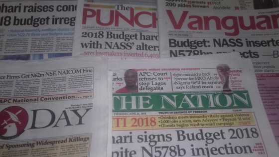 Newspaper review: Buhari raises concerns over 2018 budget irregularities, says it would be hard to implement