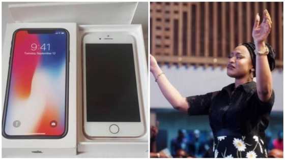 Top Nollywood actress celebrates 3 years of being born again, see the expensive phone she gave a lucky fan (photos)