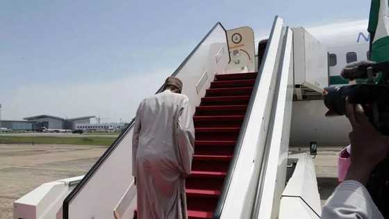 Again, Buhari leaves Abuja for America to hold meeting with Obama, others (photos)