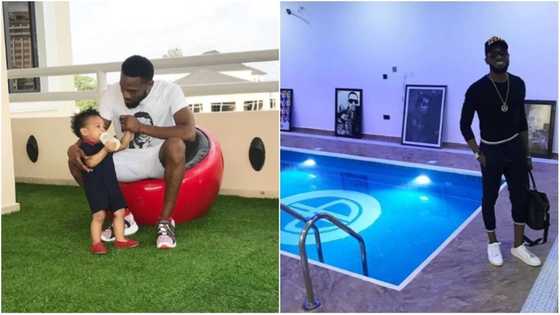 Photo of Dbanj's residential swimming pool where his son drowned