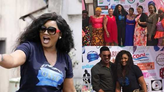 The big 40! Omotola Jalade Ekeinde celebrates birthday with widows and orphans