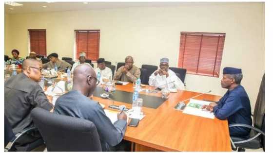JUST IN: Acting President Osinbajo, governors in crucial meeting inside Aso Rock