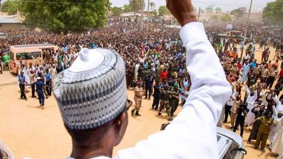 Jigawa residents chant President Buhari’s name as he visits state (photos/video)