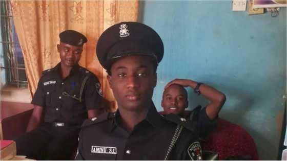 Emir of Kano's 26-year-old son officially resumes duty as a police officer (photos)