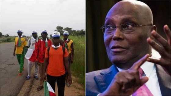 Wasu matasa 5 sun fara tattaki daga Bauchi zuwa Adamawa don tsananin kaunar Atiku