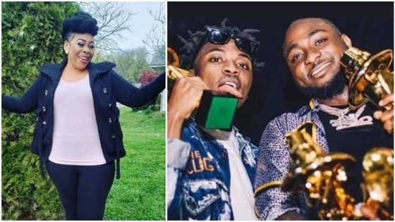 Grateful heart! Mayorkun's mother thanks Davido after her son emerged winner of Next Rated award and SUV at Headies 2018