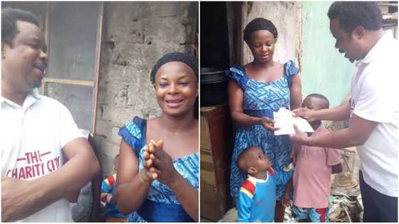 35-year-old mother of 3 who was homeless receives money and a place to stay (photos)