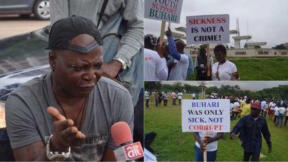 Charly Boy, others cancel march to Aso Rock over fear of clash with pro-Buhari group (photos)