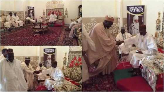 Malaman Izala sun kai ma Sarki Muhammadu Sunusi II ziyara (Hotuna)