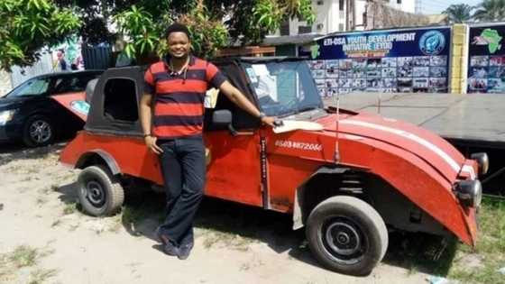 Beautiful made-in-Nigeria car invented by young man goes viral (Photo)