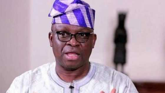 Ekiti 2018: Fayose causes stir, confronts security chiefs at CSO event