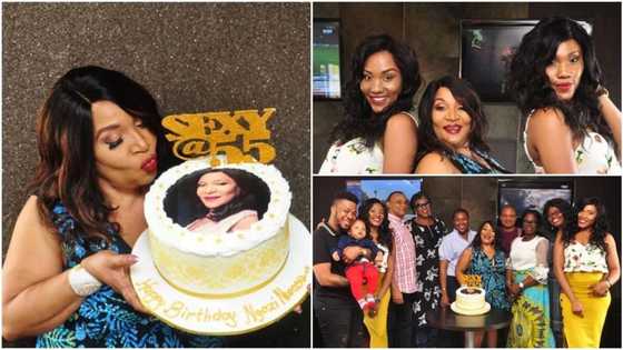 Veteran Nollywood actress turns 55, see how she was celebrated by her twin daughters (photos)