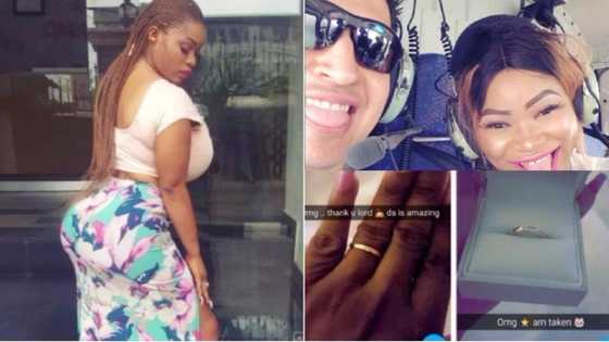 JUST IN: Most curvy Nigerian socialite Roman goddess is engaged (photos)