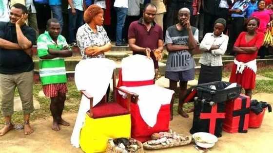 Fake pastor who allegedly killed baby in Calabar paraded with accomplices (photos)