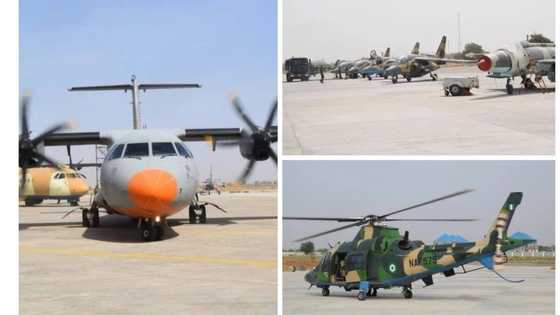 NAF unleashes fighter jets, helicopters and more against Boko Haram in search for 110 Dapchi girls (photo)