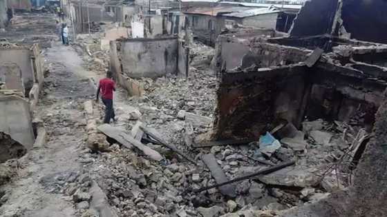 Dubi hotunan ta'adin da mummunar gobara ta tafka a kasuwar Mile 12 ta Hausawa a Legas