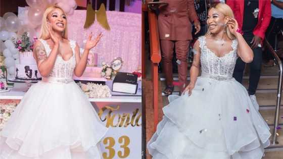 Tonto Dikeh shares official pictures from her birthday bash, appreciates those who celebrated her