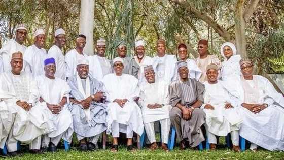 Jerin gwamnonin APC 14 da suka gana da shugaba Buhari a garin Daura, 5 ba su amsa goron gayyata ba