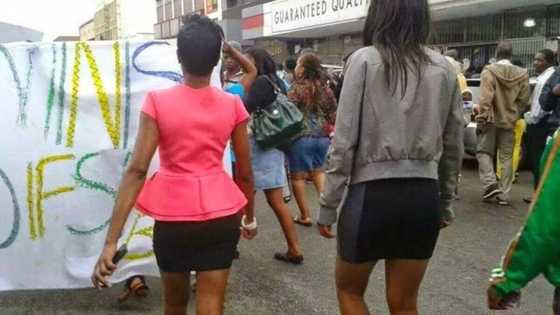 Controversy: Miniskirts and jeans trousers banned