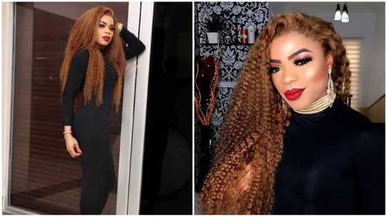 Bobrisky surprises Instagram followers, shares new photos of him rocking a bodycon gown