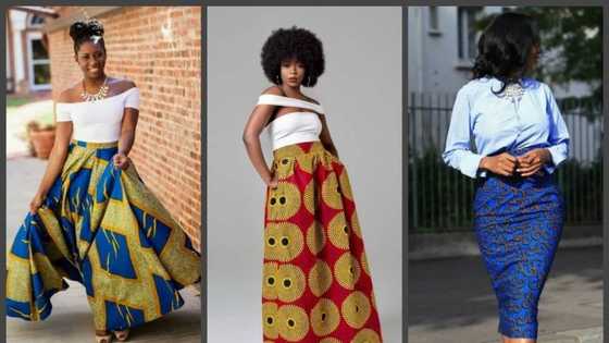 Delightful high waisted Ankara skirts: fresh designs 2017