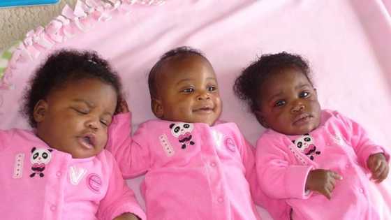 Wani magidanci ya gudu bayan matar sa ta haifi 'ya'ya uku rigis