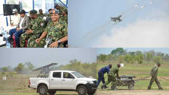 Nigerian Air Force test fires locally produced rockets