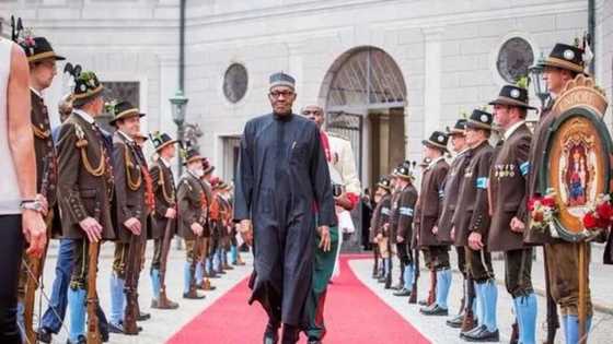 SEE President Buhari In Nice Mood As He Chats With UN Secretary, German Minister