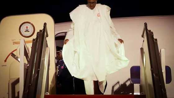Buhari arrives Senegal to ensure peace and security in Africa (photos, video)