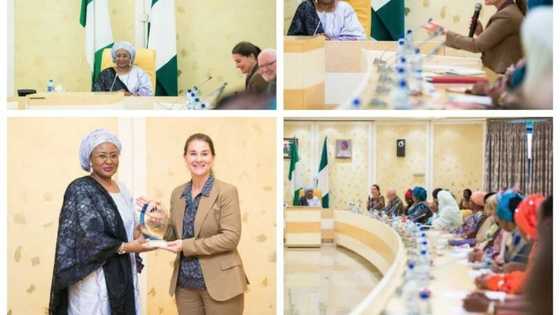 AIsha Buhari hosts wife of world richest man in Abuja (photos)