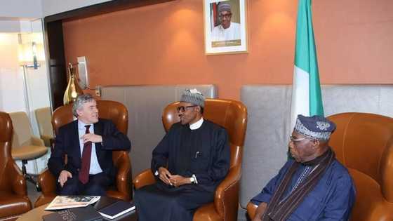 Buhari Holds Secret Talks With Obasanjo In New York