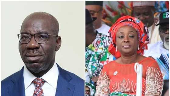 Governor of Edo State and his wife