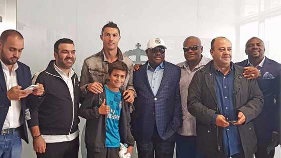 Cristiano Ronaldo, Ramos meet Governor Wike over Real Madrid new football academy in Rivers (photos)