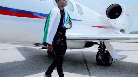 Nigerian celebrity provokes interest to his person by ✈ private jet ✈!