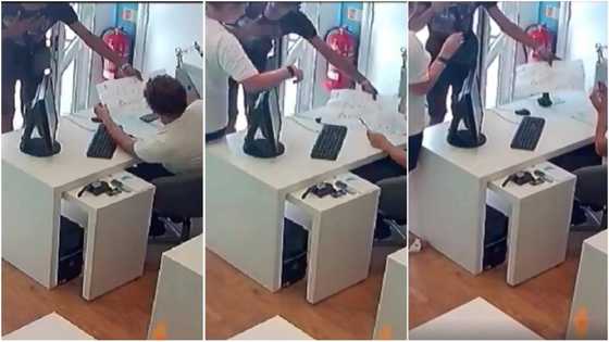 Young man caught on camera expertly stealing a phone right in front of the owner (video)