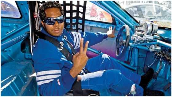 Talented Nigerian man becomes the first to build the fastest carbureted front-wheel car on earth (photos)