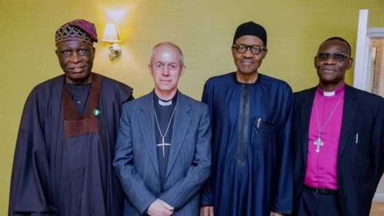 Breaking: Archbishop of Canterbury Justin Welby visits President Buhari in London (photos)