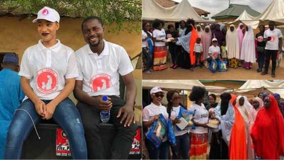 Tonto Dikeh extends love to helpless pregnant woman in Abuja (photos)