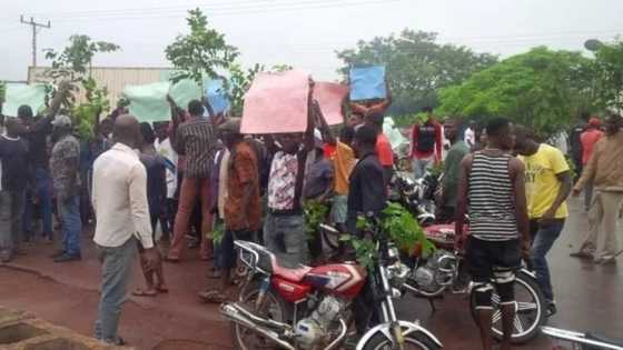 Just in: Community blocks Enugu-Port Harcourt expressway over alleged herdsmen invasion