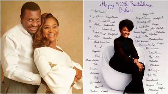 See how ace Nigerian comedian celebrated his beautiful wife as she turns 50, calls her MaBrandi (photos)