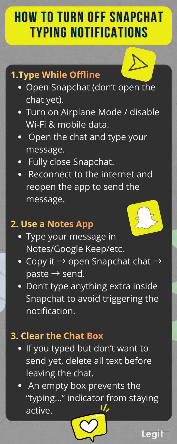 How to turn off Snapchat typing notification: Here's what to know ...